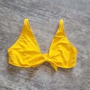 ANTONIO MELANI YELLOW KNOTED BIKIN TOP